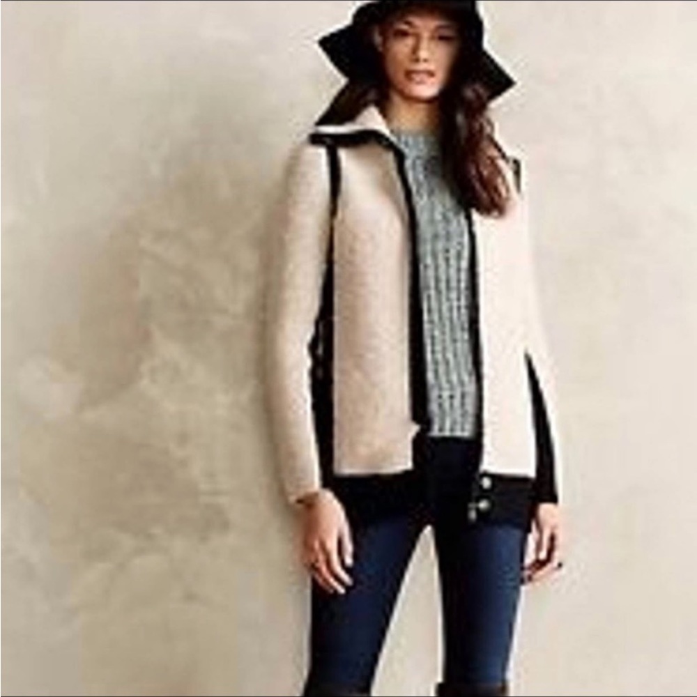 Anthropologie Sparrow Wool & Mohair Full Zip Jacket Size XS